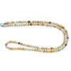 Amazonite, Mixed, Natural, Faceted Round, One 3mm Strand