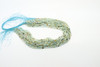 Amazonite, Mixed, Natural, Faceted Round, 3mm, One Strand