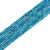 Apatite, Neon, Natural, Faceted Round, One 3mm Strand