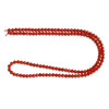 Carnelian Agate, Heated, Faceted Round, One 3mm Strand