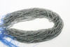 Labradorite, Natural, Faceted Round, 3mm, One Strand