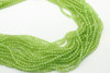 Peridot, Natural, Faceted Round, 3mm, One Strand