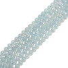Aquamarine, Heated, Smooth Round 8mm