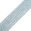 Aquamarine, Heated, Smooth Round 6mm