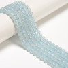 Aquamarine, Heated, Smooth Round 6mm