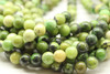 Chrysoprase, Lemon, Natural, Smooth Round, One Strand