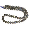 Labradorite, Natural, Smooth Round, 10mm