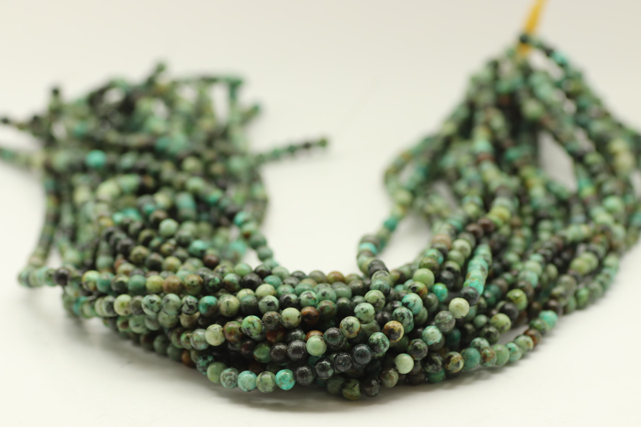  Song Xi 130pcs Faceted African Turquoise Stone Beads