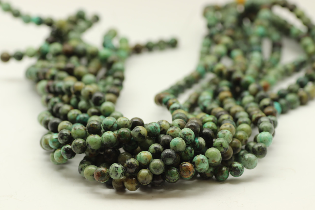 Beads - Gemstone Beads & Pendants - African Green Jasper Beads & Pendants -  Cherry Tree Beads