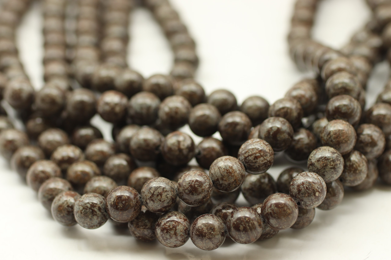 Speckled Rondelle Bone Beads, 8mm Charms, 6 Earthy Color Options, Jewe