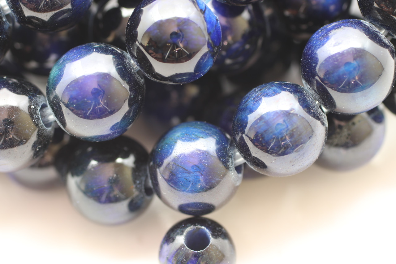 6mm Blue Tigers Eye Round Beads