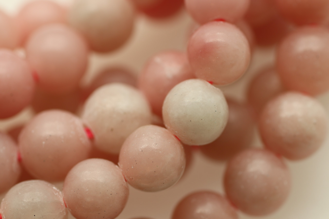 Pink Opal Beads, Smooth Australian Pink Opal Round Beads, 6mm 8mm 10mm