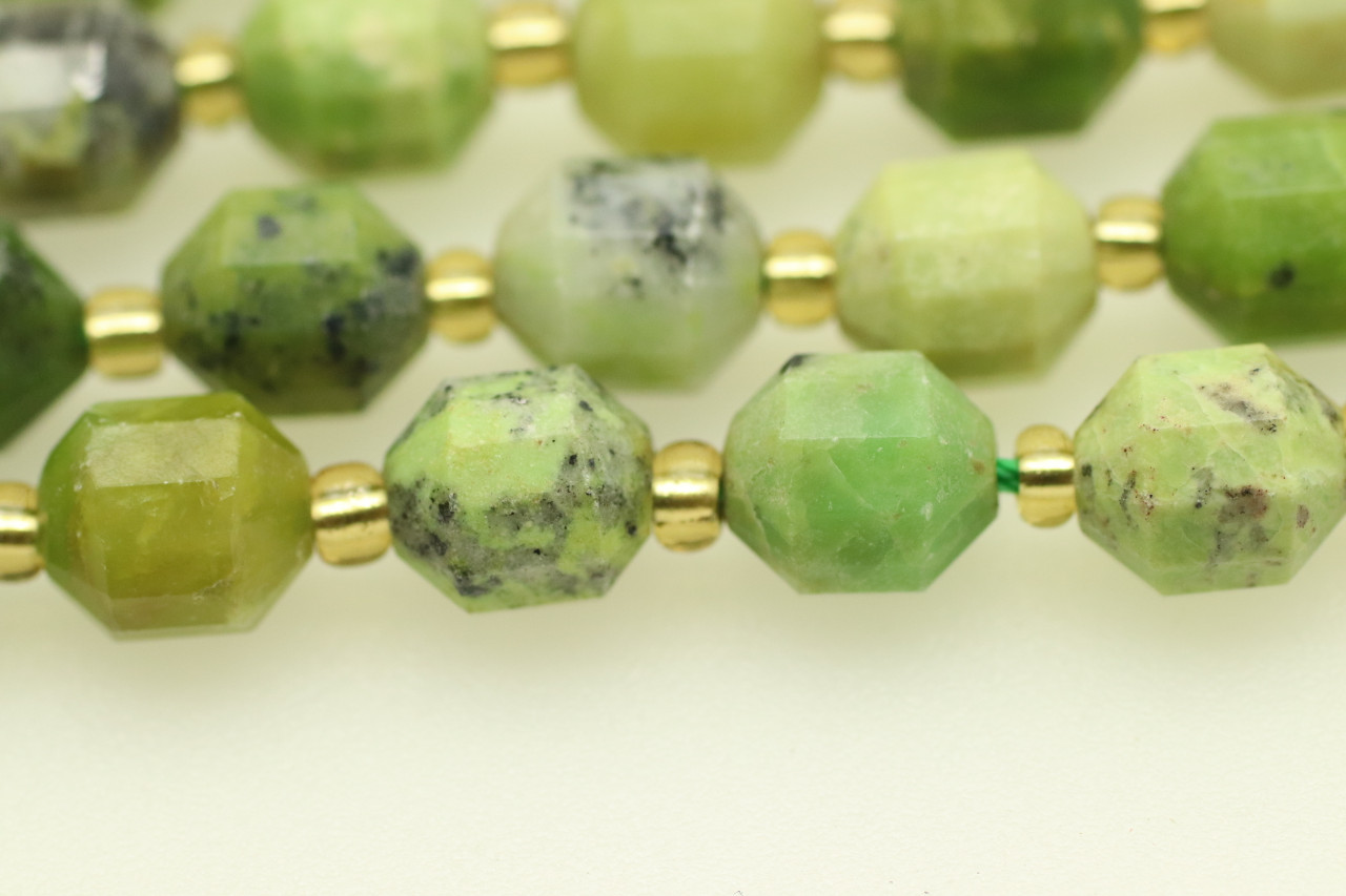 Natural Multi Color Chrysoprase Faceted Teardrop Beads 8mm 8inches