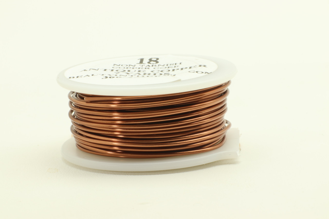 18 Gauge Coated Tarnish Resistant Copper Wire on 7-Yard Spool