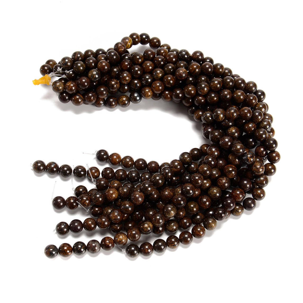 Perles Rondes En Jaspe Bronzite Naturel - Taille 4mm à 14mm - Pour Création De Bijoux