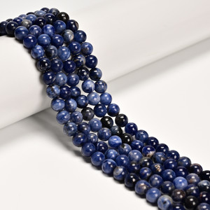 8mm Sodalite, Natural, Smooth Round 