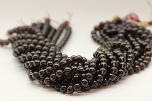 Quartz, Smoky, Heated, Smooth Round