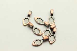 Bail, Glue On, Antique Copper Plated Metal Alloy, 18x7, 5mm at bail, 6 PCS