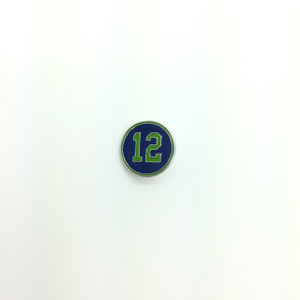 Round Blue & Green #12 Button, 18mm Round Blue & Green #12 Button, 18mm