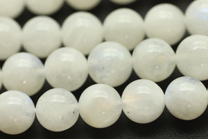 8mm Moonstone, Natural, Rainbow, Smooth Round