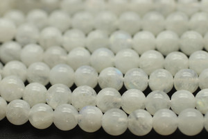 6mm Moonstone, Natural, Rainbow, Smooth Round
