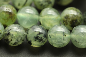 Prehnite, Natural, 10mm Smooth Round