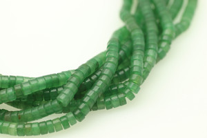 Aventurine, Green, Quartz, Natural, Heishi, 4x2mm, One Strand