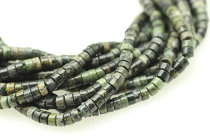 Jasper, Rhyolite, Heishi, 4x2mm, One Strand