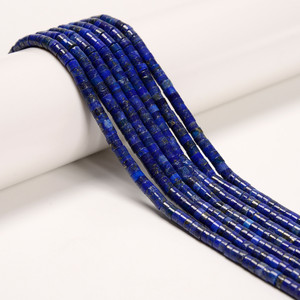 Lapis, Dyed, Heishi,  One 4x2mm Strand