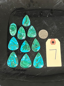 Chrysocolla & Malachite, Cabochons
