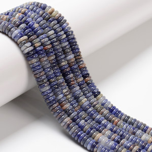 Sodalite, Rondelle Disk, One 6x2mm Strand