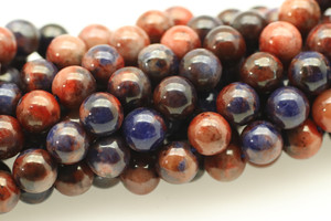Sodalite, Orange, Natural, Smooth Round Beads, 8mm