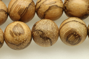 Pear Wood, Natural, Smooth Round, 10mm