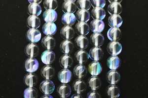 Glowing Glass, Steel Blue, 8mm