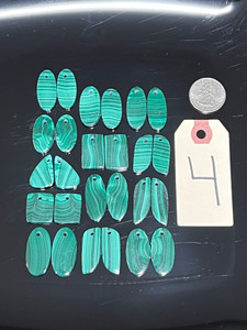 Malachite, Matched Pairs, Pendants