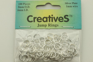  1000 Pcs 6mm Open Jump Rings Silver Plated Jump Rings