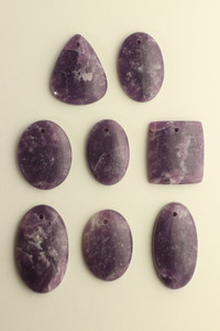 Lepidolite, Pendants, 100 Gram Lot,  Assorted Shapes & Sizes