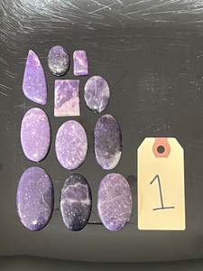 Lepidolite, Natural, Cabochons, Pick Lot You Like, 100 Grams