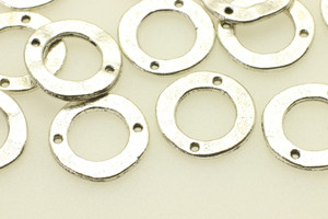 Link Connector, Antique Silver (Metal Alloy), 14x1mm, approx. 35