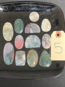 Moss Agate, Cabochons, Pick Lot You Like, 100 Grams