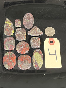 Jasper, Dragon Blood, Pendants