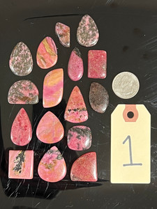 Rhodonite, Cabochons