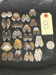 Agate, Montana, Matched Pairs, Pendants