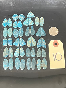 Apatite, Matched Pairs, Cabochons, Pick Lot You Like, 100 Grams