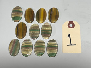 Fluorite, Yellow, Cabochons, Pick Lot You Like, 100 Grams