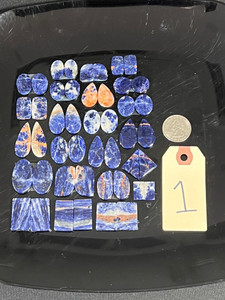Sodalite, Matched Pairs, Cabochons, Pick Lot You Like, 100 Grams