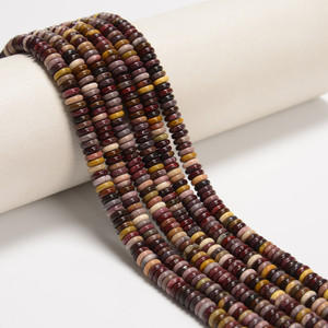 Mookaite, Mixed, Jasper, One 6x2mm, Rondelle Disk