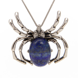 Lapis, Natural, Spider, One Pendant, 35mm