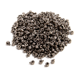 Easy Crimp, Gunmetal Color Plated, 3mm, 500 pieces, Easy, Secure & Beautiful Finish to Jewelry