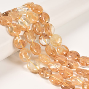 Glass, Phantom, Smooth Coin, One 15mm Strand